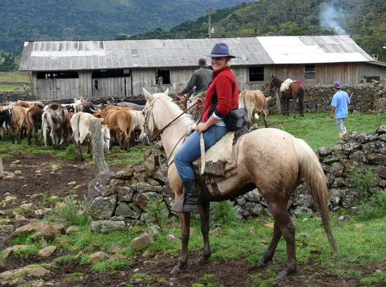 Annica Larsson at the Fazenda